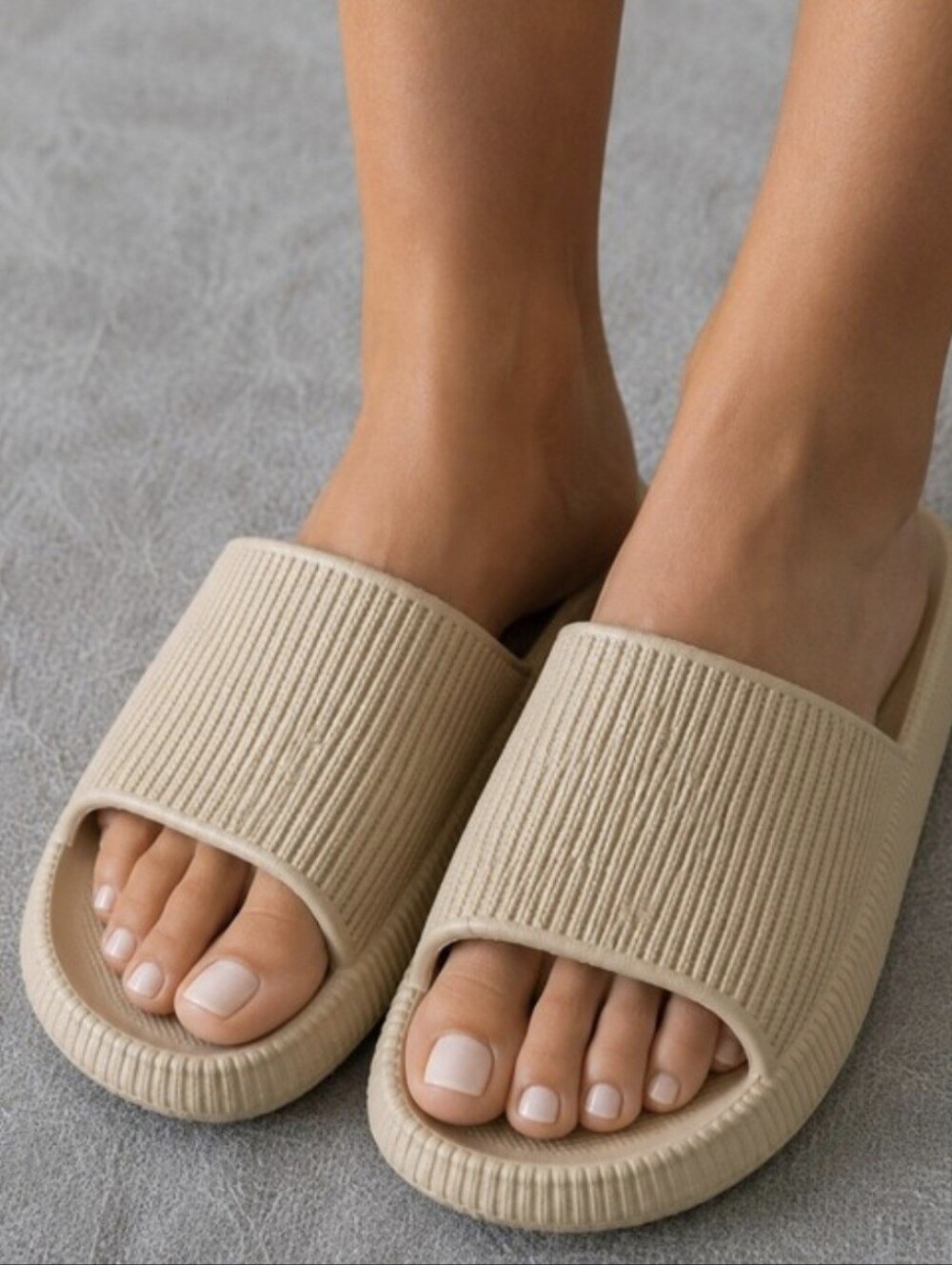 Sole Mates Spongy Nude Slides